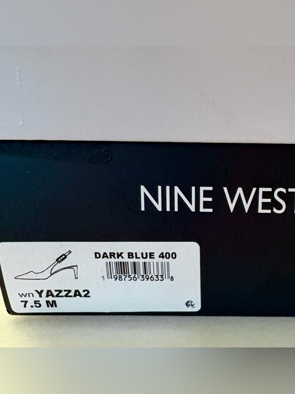 Nine West Blue Floral Pointed Slingback Flats NWOT - Picture 5 of 11